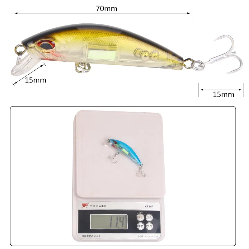 3D Eyes Luminous Minnow Fishin - Fishing Lure Crankbait review and price