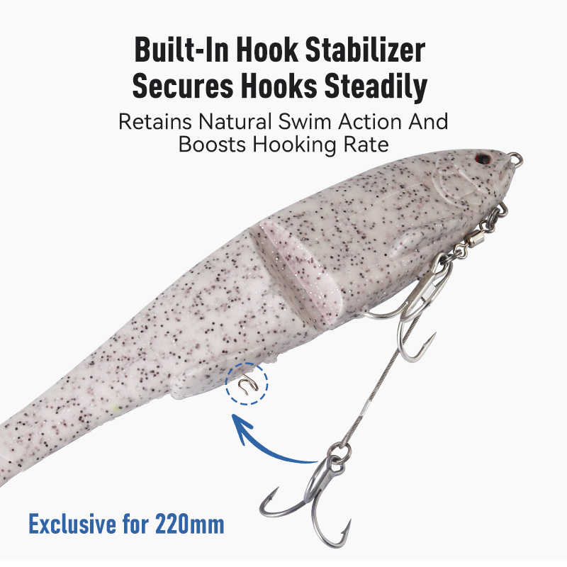 1pc Soft Jointed Swimbait Sink - Fishing Lure Popper review and price