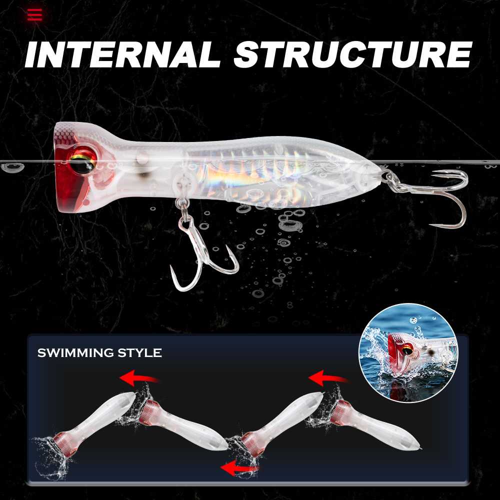 Hunthouse Topwater Floating Po - Fishing Lure Popper review and price